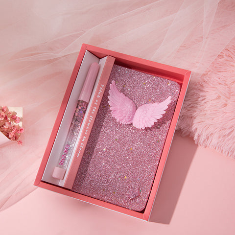 Glitter Notebook and Gel Pen Set