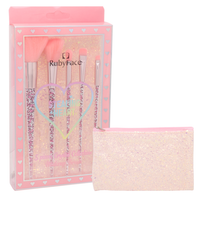 Glitter Makeup Up Brushes - 5pc