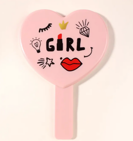 Heart Shaped Handheld Mirror